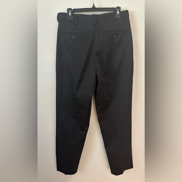 Mens Croft & Barrow Classic Black Trousers/Slacks - Picture 5 of 10